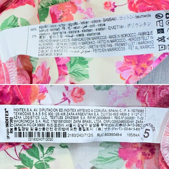 NWT ZARA THE CAROLINE DRESS S MINI FLORAL OFF SHOULDER PUFF SLEEVE Blogger Fave - Picture 14 of 16